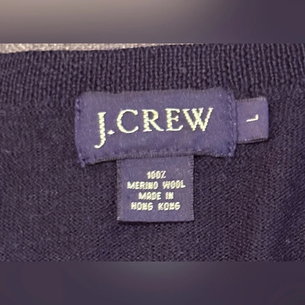 J. CREW Merino Wool V-Neck Sweater